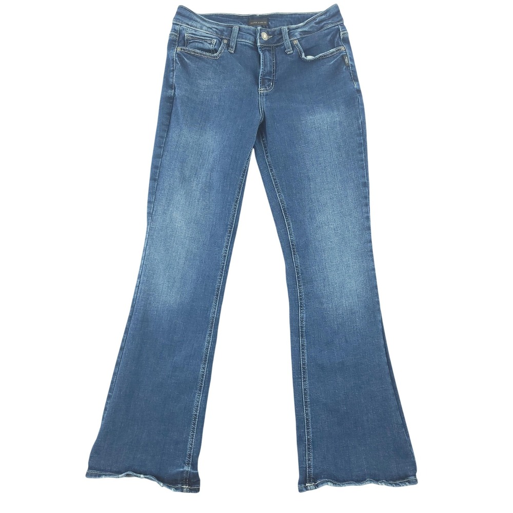 Silver Jeans Suki Bootcut Jeans Womens 29x31 Blue Med Wash Stretch Denim